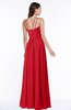 ColsBM Page Red Glamorous Spaghetti Sleeveless Chiffon Floor Length Ruching Plus Size Bridesmaid Dresses