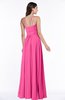 ColsBM Page Rose Pink Glamorous Spaghetti Sleeveless Chiffon Floor Length Ruching Plus Size Bridesmaid Dresses
