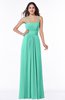 ColsBM Page Seafoam Green Glamorous Spaghetti Sleeveless Chiffon Floor Length Ruching Plus Size Bridesmaid Dresses
