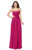 ColsBM Sunny Beetroot Purple Romantic Sweetheart Sleeveless Floor Length Ruching Bridesmaid Dresses