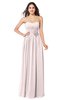 ColsBM Sunny Light Pink Romantic Sweetheart Sleeveless Floor Length Ruching Bridesmaid Dresses