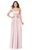 ColsBM Sunny Petal Pink Romantic Sweetheart Sleeveless Floor Length Ruching Bridesmaid Dresses