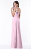 ColsBM Arabella Baby Pink Glamorous A-line Backless Chiffon Floor Length Plus Size Bridesmaid Dresses