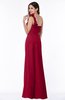 ColsBM Arabella Dark Red Glamorous A-line Backless Chiffon Floor Length Plus Size Bridesmaid Dresses