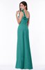 ColsBM Arabella Emerald Green Glamorous A-line Backless Chiffon Floor Length Plus Size Bridesmaid Dresses