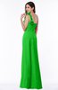 ColsBM Arabella Jasmine Green Glamorous A-line Backless Chiffon Floor Length Plus Size Bridesmaid Dresses