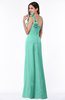 ColsBM Arabella Mint Green Glamorous A-line Backless Chiffon Floor Length Plus Size Bridesmaid Dresses