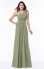 ColsBM Arabella Moss Green Glamorous A-line Backless Chiffon Floor Length Plus Size Bridesmaid Dresses