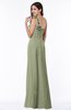 ColsBM Arabella Moss Green Glamorous A-line Backless Chiffon Floor Length Plus Size Bridesmaid Dresses