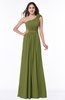 ColsBM Arabella Olive Green Glamorous A-line Backless Chiffon Floor Length Plus Size Bridesmaid Dresses