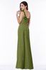 ColsBM Arabella Olive Green Glamorous A-line Backless Chiffon Floor Length Plus Size Bridesmaid Dresses