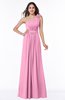 ColsBM Arabella Pink Glamorous A-line Backless Chiffon Floor Length Plus Size Bridesmaid Dresses
