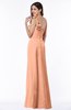 ColsBM Arabella Salmon Glamorous A-line Backless Chiffon Floor Length Plus Size Bridesmaid Dresses