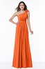 ColsBM Arabella Tangerine Glamorous A-line Backless Chiffon Floor Length Plus Size Bridesmaid Dresses