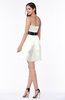ColsBM Jaycee Ivory Romantic Strapless Satin Mini Ribbon Plus Size Bridesmaid Dresses