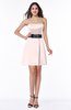 ColsBM Jaycee Rosewater Pink Romantic Strapless Satin Mini Ribbon Plus Size Bridesmaid Dresses