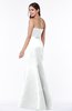 ColsBM Sara Cloud White Simple Strapless Zip up Floor Length Sash Bridesmaid Dresses
