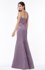 ColsBM Sara Mauve Simple Strapless Zip up Floor Length Sash Bridesmaid Dresses