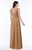 ColsBM Pearl Light Brown Glamorous V-neck Sleeveless Chiffon Floor Length Plus Size Bridesmaid Dresses