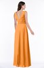 ColsBM Pearl Orange Glamorous V-neck Sleeveless Chiffon Floor Length Plus Size Bridesmaid Dresses