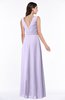 ColsBM Pearl Pastel Lilac Glamorous V-neck Sleeveless Chiffon Floor Length Plus Size Bridesmaid Dresses