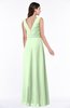 ColsBM Pearl Seacrest Glamorous V-neck Sleeveless Chiffon Floor Length Plus Size Bridesmaid Dresses