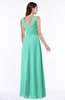 ColsBM Pearl Seafoam Green Glamorous V-neck Sleeveless Chiffon Floor Length Plus Size Bridesmaid Dresses
