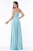 ColsBM Maia Aqua Classic Strapless Sleeveless Chiffon Floor Length Ribbon Plus Size Bridesmaid Dresses