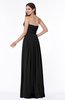 ColsBM Maia Black Classic Strapless Sleeveless Chiffon Floor Length Ribbon Plus Size Bridesmaid Dresses