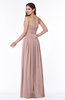 ColsBM Maia Blush Pink Classic Strapless Sleeveless Chiffon Floor Length Ribbon Plus Size Bridesmaid Dresses