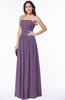 ColsBM Maia Chinese Violet Classic Strapless Sleeveless Chiffon Floor Length Ribbon Plus Size Bridesmaid Dresses