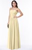 ColsBM Maia Cornhusk Classic Strapless Sleeveless Chiffon Floor Length Ribbon Plus Size Bridesmaid Dresses