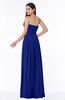 ColsBM Maia Electric Blue Classic Strapless Sleeveless Chiffon Floor Length Ribbon Plus Size Bridesmaid Dresses