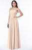 ColsBM Maia Fresh Salmon Classic Strapless Sleeveless Chiffon Floor Length Ribbon Plus Size Bridesmaid Dresses