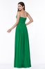 ColsBM Maia Green Classic Strapless Sleeveless Chiffon Floor Length Ribbon Plus Size Bridesmaid Dresses