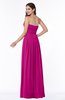 ColsBM Maia Hot Pink Classic Strapless Sleeveless Chiffon Floor Length Ribbon Plus Size Bridesmaid Dresses