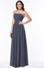 ColsBM Maia Nightshadow Blue Classic Strapless Sleeveless Chiffon Floor Length Ribbon Plus Size Bridesmaid Dresses
