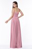 ColsBM Maia Rosebloom Classic Strapless Sleeveless Chiffon Floor Length Ribbon Plus Size Bridesmaid Dresses