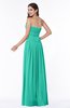 ColsBM Maia Viridian Green Classic Strapless Sleeveless Chiffon Floor Length Ribbon Plus Size Bridesmaid Dresses
