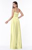 ColsBM Maia Wax Yellow Classic Strapless Sleeveless Chiffon Floor Length Ribbon Plus Size Bridesmaid Dresses