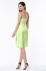 ColsBM Liberty Butterfly Classic Column Strapless Half Backless Chiffon Knee Length Plus Size Bridesmaid Dresses