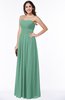ColsBM Rosa Beryl Green Mature Sleeveless Zipper Chiffon Ruching Plus Size Bridesmaid Dresses