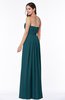 ColsBM Rosa Blue Green Mature Sleeveless Zipper Chiffon Ruching Plus Size Bridesmaid Dresses