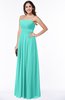 ColsBM Rosa Blue Turquoise Mature Sleeveless Zipper Chiffon Ruching Plus Size Bridesmaid Dresses