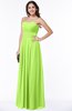 ColsBM Rosa Bright Green Mature Sleeveless Zipper Chiffon Ruching Plus Size Bridesmaid Dresses