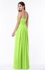 ColsBM Rosa Bright Green Mature Sleeveless Zipper Chiffon Ruching Plus Size Bridesmaid Dresses
