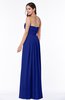 ColsBM Rosa Electric Blue Mature Sleeveless Zipper Chiffon Ruching Plus Size Bridesmaid Dresses