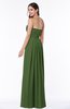 ColsBM Rosa Garden Green Mature Sleeveless Zipper Chiffon Ruching Plus Size Bridesmaid Dresses