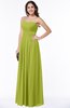 ColsBM Rosa Green Oasis Mature Sleeveless Zipper Chiffon Ruching Plus Size Bridesmaid Dresses