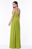 ColsBM Rosa Green Oasis Mature Sleeveless Zipper Chiffon Ruching Plus Size Bridesmaid Dresses